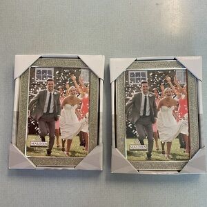 Malden Silver Glitter Picture Frames set of 2 - new in box